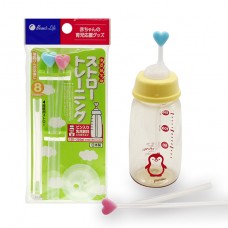 日本 卡哇依奶瓶吸管-標準口徑