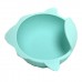 元氣寶寶 鯊魚矽膠強力吸盤碗-綠色