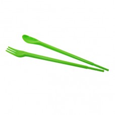 盒裝三合一叉匙筷-綠色